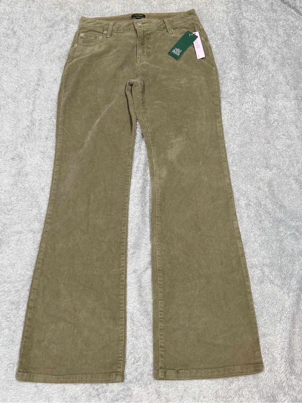 wild fable Olive-Green Corduroy Wide-Leg Jeans